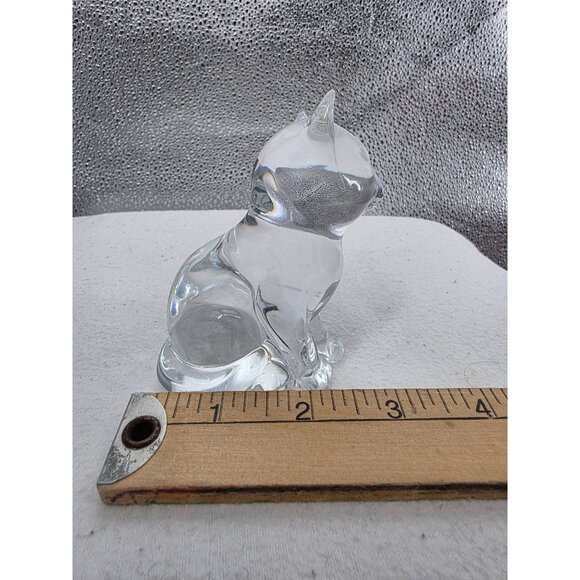 Crystal Glass Cat Figurine Ornament - Picture 5 of 7